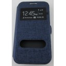 étui portefeuille samsung galaxy ace 4 bleu 