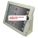 Housse simili cuir rabattable Apple IPad 2 et IPad 3 blanche