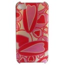 Coque Arrière Fantaisie "Coeur" Rose et Rouge Iphone 4 / 4S