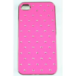 Coque Iphone 4 / 4S Rose Strass