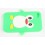 Coque Iphone 4 / 4S Pingouin vert silicone