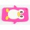 Coque iphone 4 / 4s pingouin rose fushia silicone