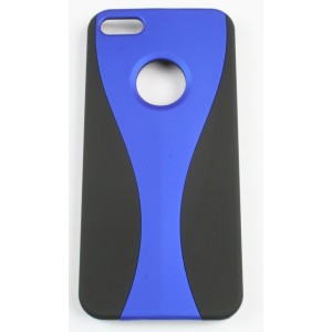 coque iphone 5 bicolore / bleu noir