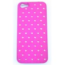 Coque iphone 5 rose fushia strass 