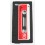 Coque iphone 5 noir cassette silicone