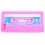 Coque iphone 5 rose fushia cassette silicone 