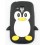 Coque samsung galaxy s3 mini pingouin noir silicone
