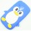 coque samsung galaxy s3 mini pingouin bleu silicone