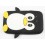 Coque Samsung Galaxy Y Noir pingouin Silicone